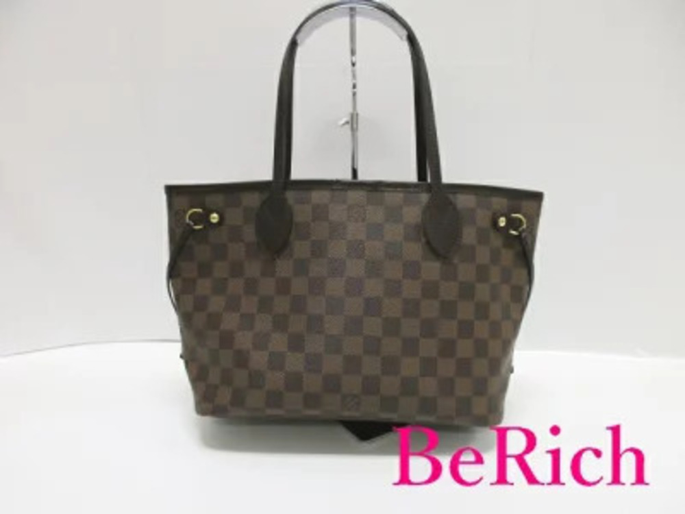 Louis Vuitton Tote Bag Shoulder Damier Neverfull Ebene Brown LV